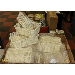 CASE OF NEW WICKER BASKETS
