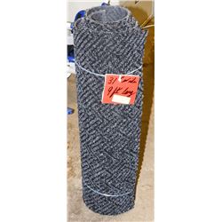 INDUSTRIAL RUBBER BLACK RUNNER 27" WIDE X 9FT LONG