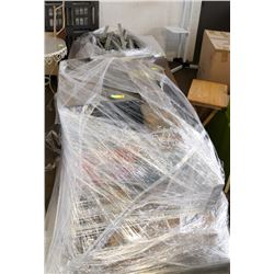 3 PALLETS OF ASSORTED DISPLAY STORE SHELVES