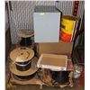 Image 1 : PALLET OF CABLE WIRE, FILING CABINET AND MORE