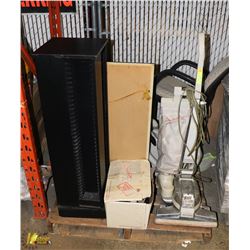 PALLET WITH KIRBY G3 UPRIGHT VAC WITH VAC CADDY,