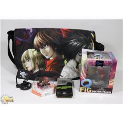 YUGIOH BAG WITH ASSORTED COLLECTIBLES