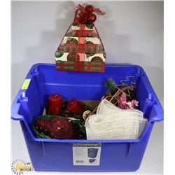 ASSORTED CHRISTMAS - BASKETS, CANDLES, CARD