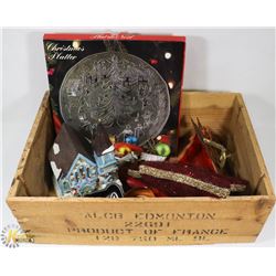 BOX WITH MADE IN ITALY CHRISTMAS PLATTER, LIGHT UP