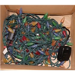 4 STRINGS OF COLORED LED LIGHTS, 2 TIMERS