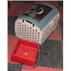 Image 1 : FOLDING PET CRATE WITH ELECTRIC HEATED WATER DISH