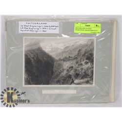 SWITZERLAND 10 STEEL ENGRAVINGS 1840 BY BARTLETT