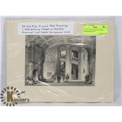 25 FULL PAGE ORIGINAL STEEL ENGRAVINGS 1875