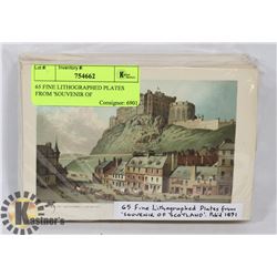 65 FINE LITHOGRAPHED PLATES FROM 'SOUVENIR OF