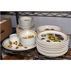 50+PC ROYAL DOULTAN FOREST GLEN STONEWARE DISH SET