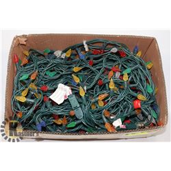BOX W/FIVE 20 FOOT STRINGS OF LED MULTI-COLOUR LIG