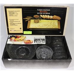 HOT SERVER ELECTRIC RIVAL NEW 9 X 16 & BOWL SET
