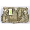 Image 1 : MICHAEL KORS GOLD TONED PURSE WITH TAGS.