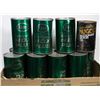 Image 1 : 12 FULL CANS VINTAGE OIL