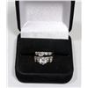 Image 1 : STERLING SILVER ZIRCONIA 2 PC ENGAGEMENT/WEDDING