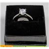 Image 1 : STERLING SILVER ENGAGMENT STYLE ZIRCONIA RING SZ 9