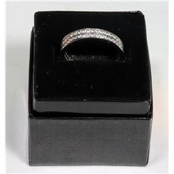 STERLING SILVER ZIRCONIA BAND RING SIZE 10