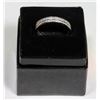 Image 1 : STERLING SILVER ZIRCONIA BAND RING SIZE 10