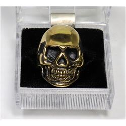 MENS STYLE SKULL RING SIZE 9