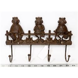 HEAVY CAST 4 HOOK WALL HANGING