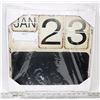 Image 1 : LARGE BLACK AND WHITE WALL MOUNT FLIP CALENDAR