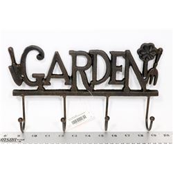 GARDEN WALL MOUNT 4 HOOK KEY HOLDER