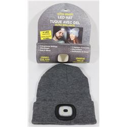 NEW! ULTRA BRIGHT LED HEADLIGHT TOQUE (GREY)