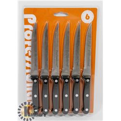 NEW! 6PC 5  STEAK KNIVES.