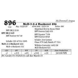 Lot  896 - McD-3-2-4 Huskeret 896