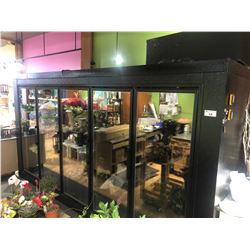 APPROX. 4' X 16' 5 DOOR REFRIGERATED ILLUMINATED FLORAL DISPLAY CASE