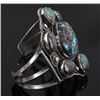Image 10 : Navajo Bisbee Turquoise Silver Bracelet