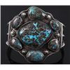 Image 1 : Navajo Bisbee Turquoise Silver Bracelet