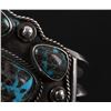 Image 3 : Navajo Bisbee Turquoise Silver Bracelet