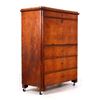 Image 8 : Bookmatch Burl Drop Front Secretary Desk Dresser