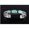 Image 2 : Signed Navajo Sterling & Turquoise Bracelet