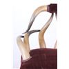 Image 17 : Victorian Era Steer Horn & Velvet Chair
