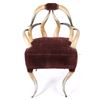 Image 8 : Victorian Era Steer Horn & Velvet Chair