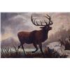 Image 2 : 1800 Victorian Stag Painting in Gilt Frame