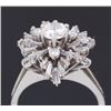 Image 8 : Art Deco 2.0 cts. European Cut Diamond & Gold Ring