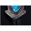 Image 5 : Navajo Sterling & Turquoise Chip Inlay Bolo Tie