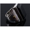Image 6 : Navajo Sterling Silver 14K Gold & Jet Ring