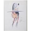 Image 2 : Ace Powell Signed Indian Profile Color Sketch