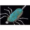 Image 7 : Navajo Sterling Turquoise Spider Woman Pendant