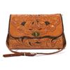 Image 2 : Large Hand Tooled Western Leather Purse