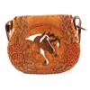 Image 8 : Custom Hand Tooled Western Leather Purse