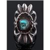 Image 3 : Navajo Cast Sterling & Turquoise Mountain Ring