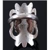 Image 9 : Navajo Cast Sterling & Turquoise Mountain Ring