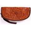 Image 8 : Tooled Leather Clutch and Matching Coin Purse