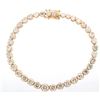 Image 14 : EXCELLENT 9.83 ct. Diamond & 14K Gold Bracelet