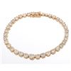 Image 5 : EXCELLENT 9.83 ct. Diamond & 14K Gold Bracelet
